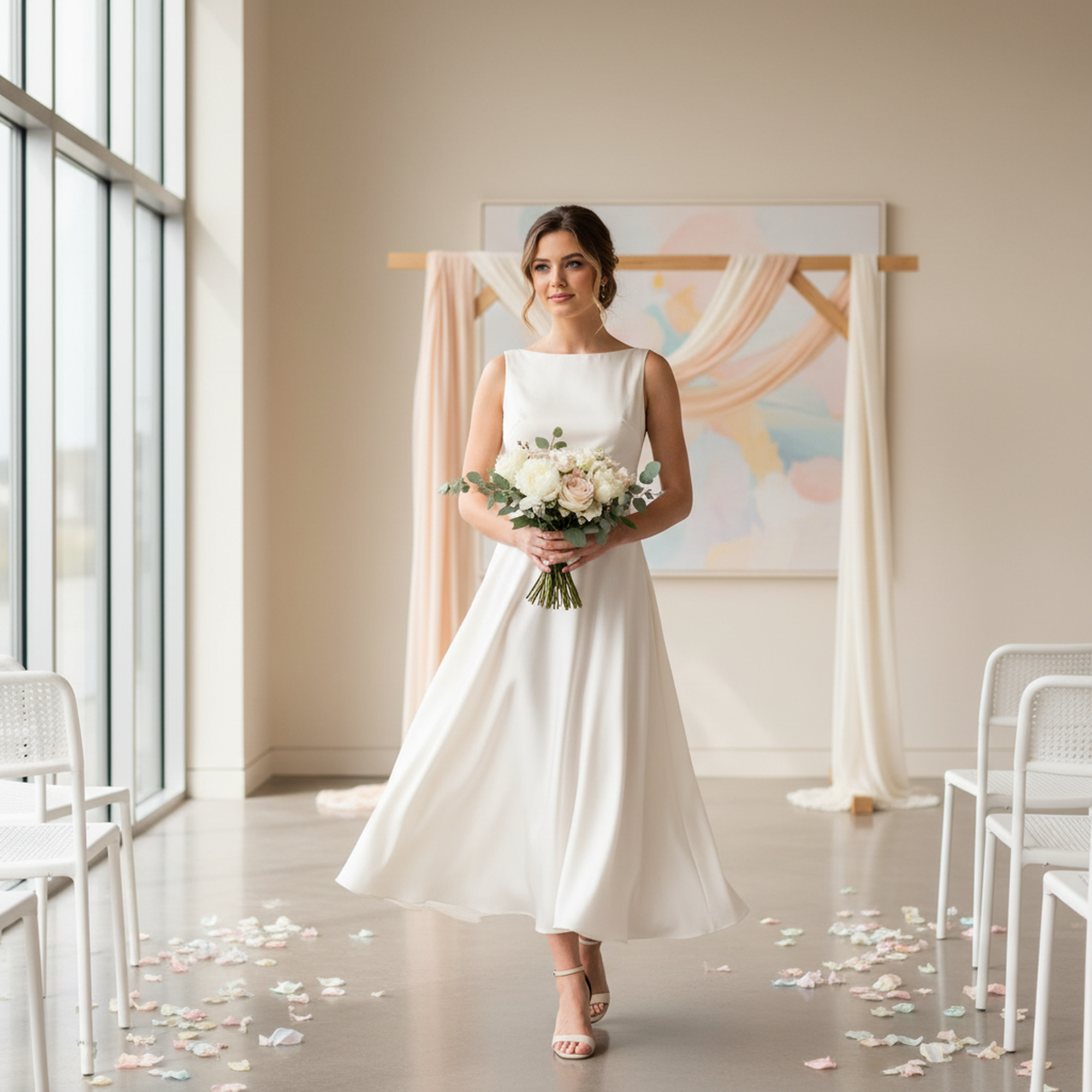 Satinkleid fürs Standesamt - Satin Kleid Ratgeber