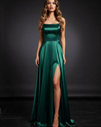 Dark Green Lace up / L