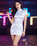 WHITE / L